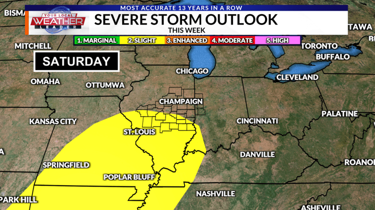 WEATHER NOW: Rain chances by the weekend with severe storms possible