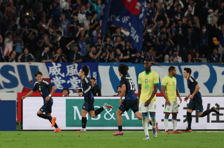 Japan v Brazil live: Hosts stun five-time world champions with