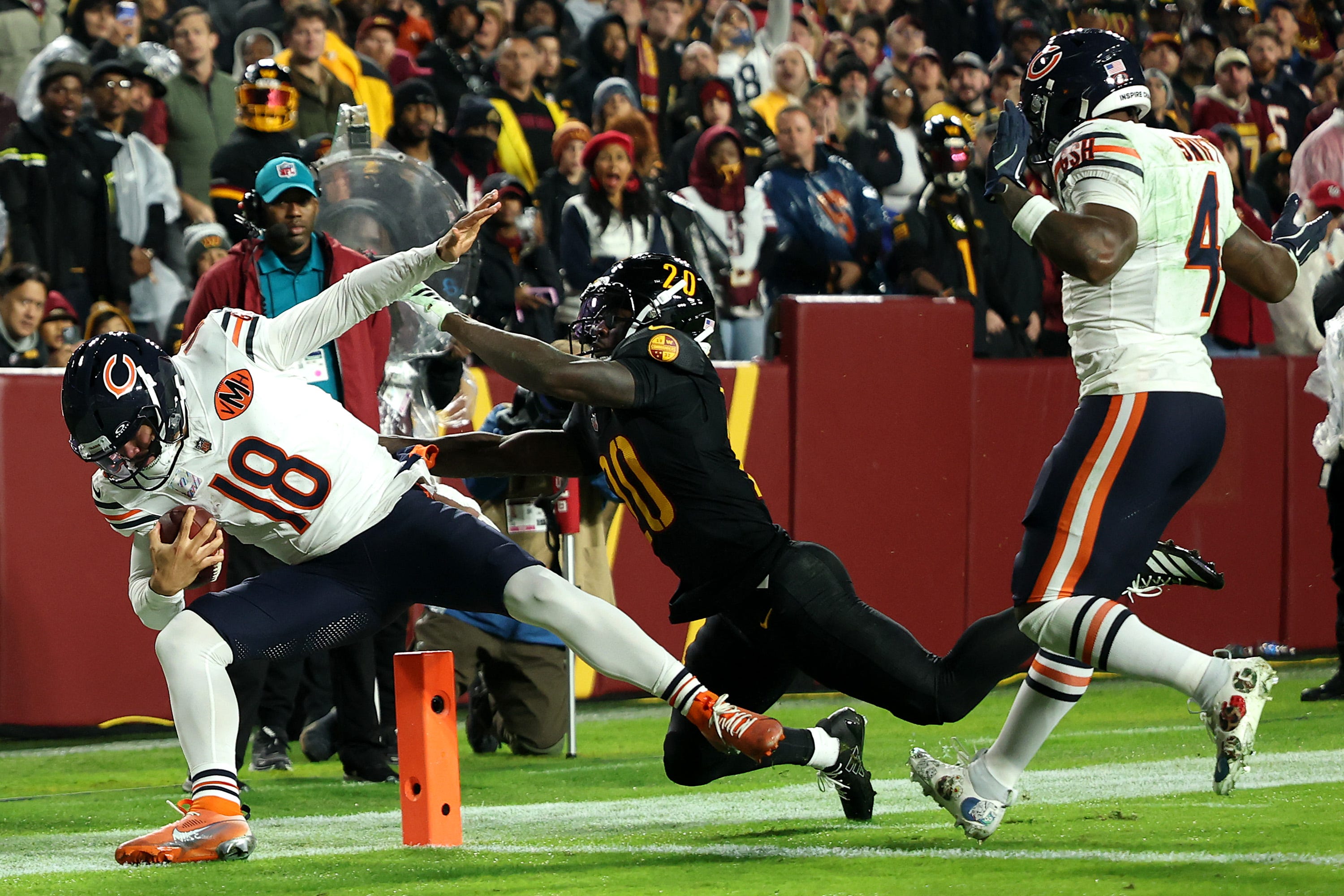 Bears QB Caleb Williams wasn't sure he was going to score rushing TD