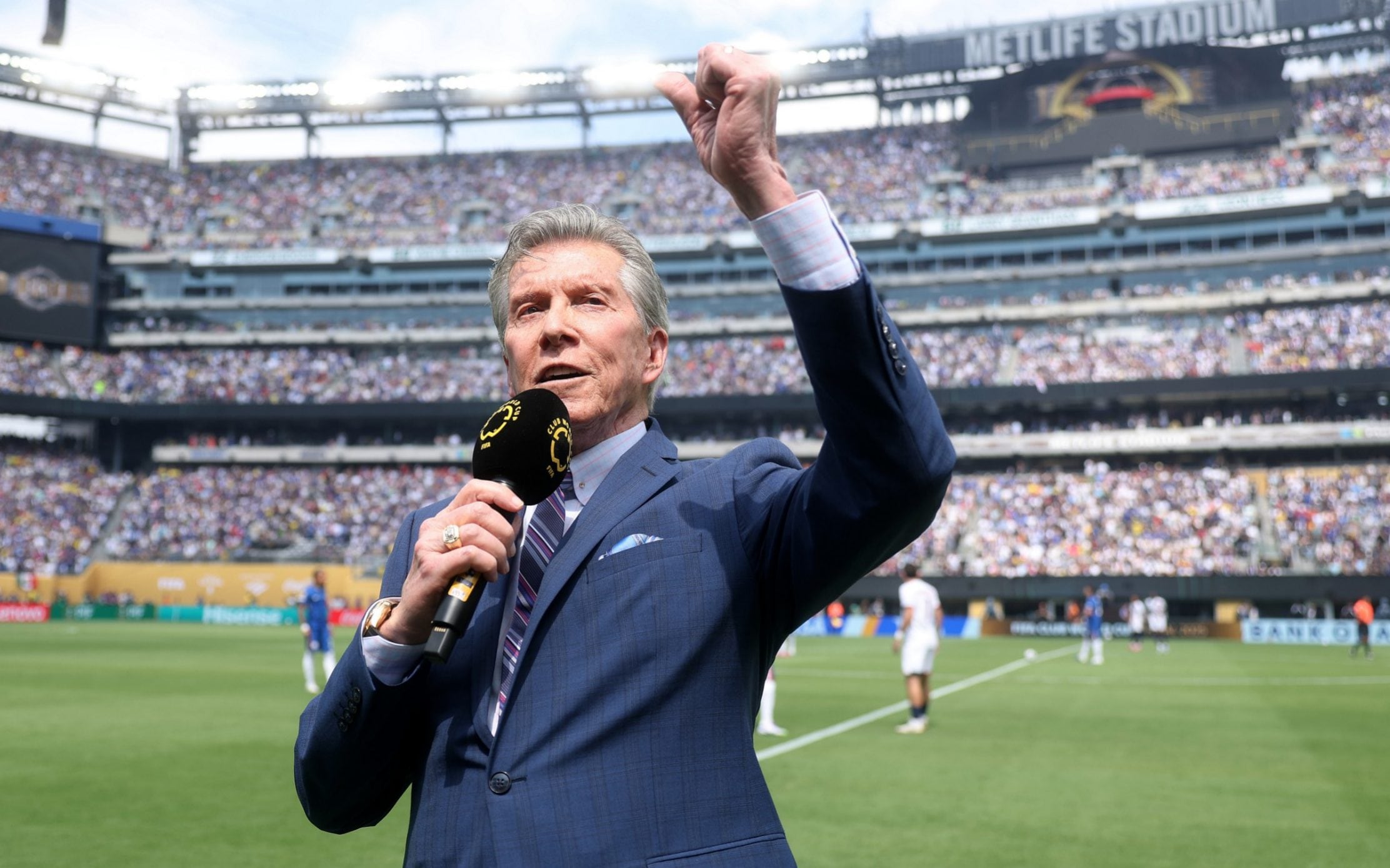 Announcer Michael Buffer before the Club World Cup final at the MetLife Stadium - Getty Images/Michael Regan