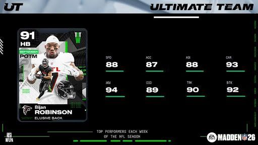 Robinson And Young Secure Madden NFL 26 POTM Awards For September
