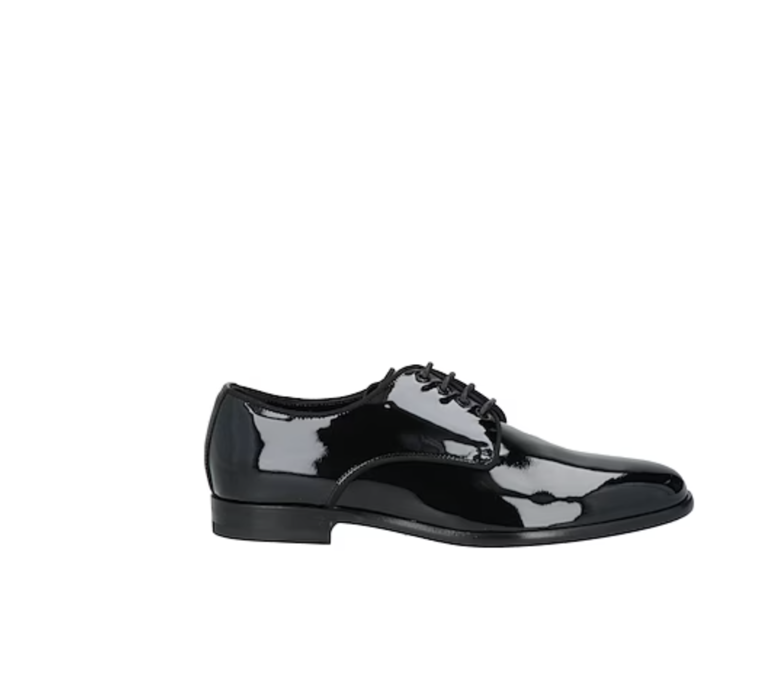Scarpe Dolce & Gabbana Oxford In Pelle Blu Scuro, Punta Alare, EU41 US8, Made In Italy
