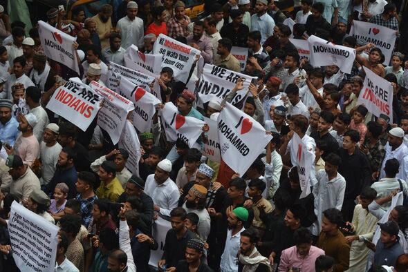 Muslim Community Expressed Their Love By Carrying Posters Of 
