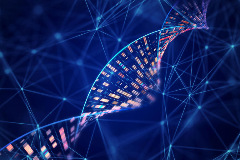 Imagen conceptual de un genoma.