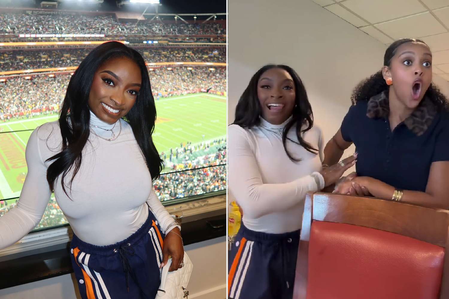 Simone Biles Screams with Joy for Husband Jonathan Owens and His(00)