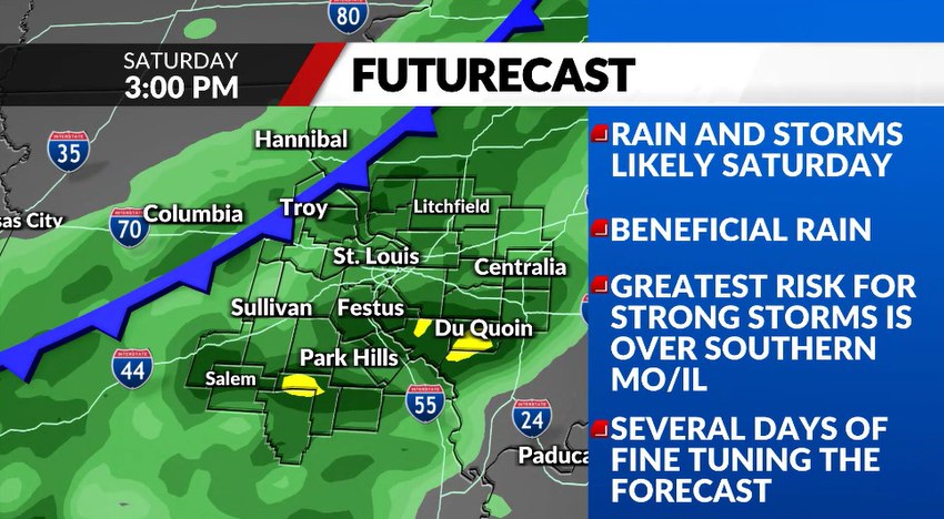 Weekend storm threat looms with cold front approaching