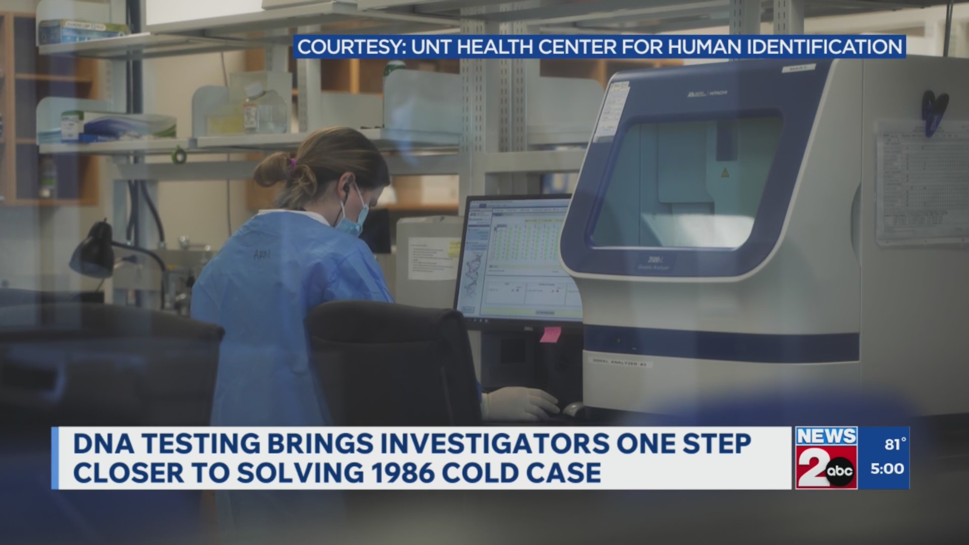 DNA testing brings investigators one step closer to solving 1986 cold case