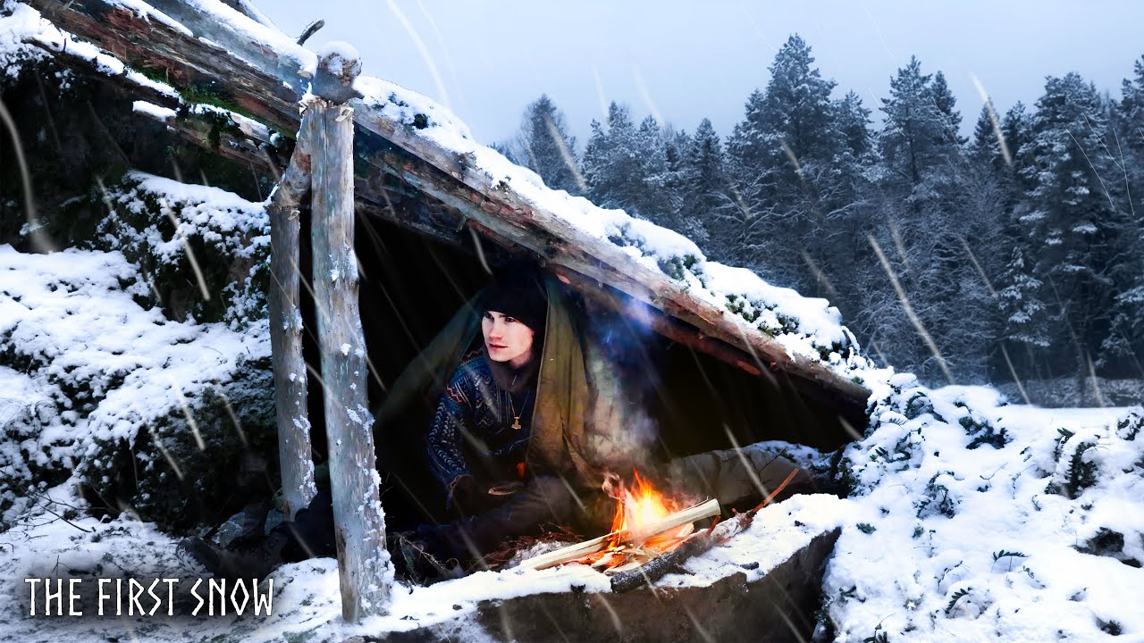 Building a Shelter in the Snow | Real Survival Camping Experience