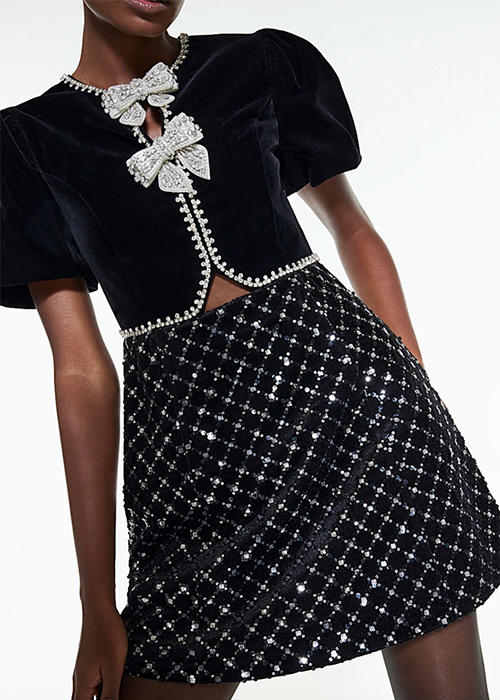 Pretty bow dress with designer vibes is perfect for the work Christmas ...