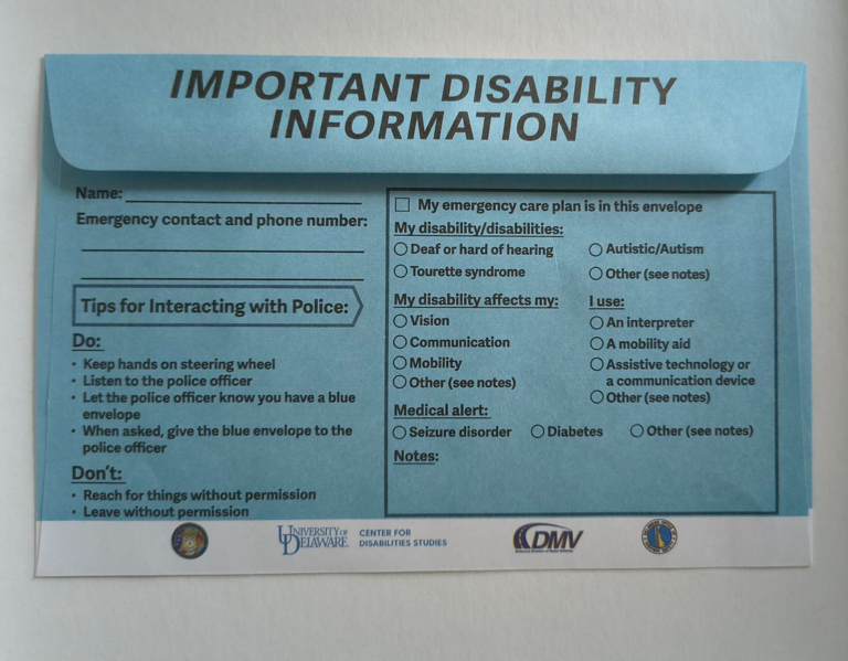 How one Blue Envelope can aid understanding between Delaware police and ...