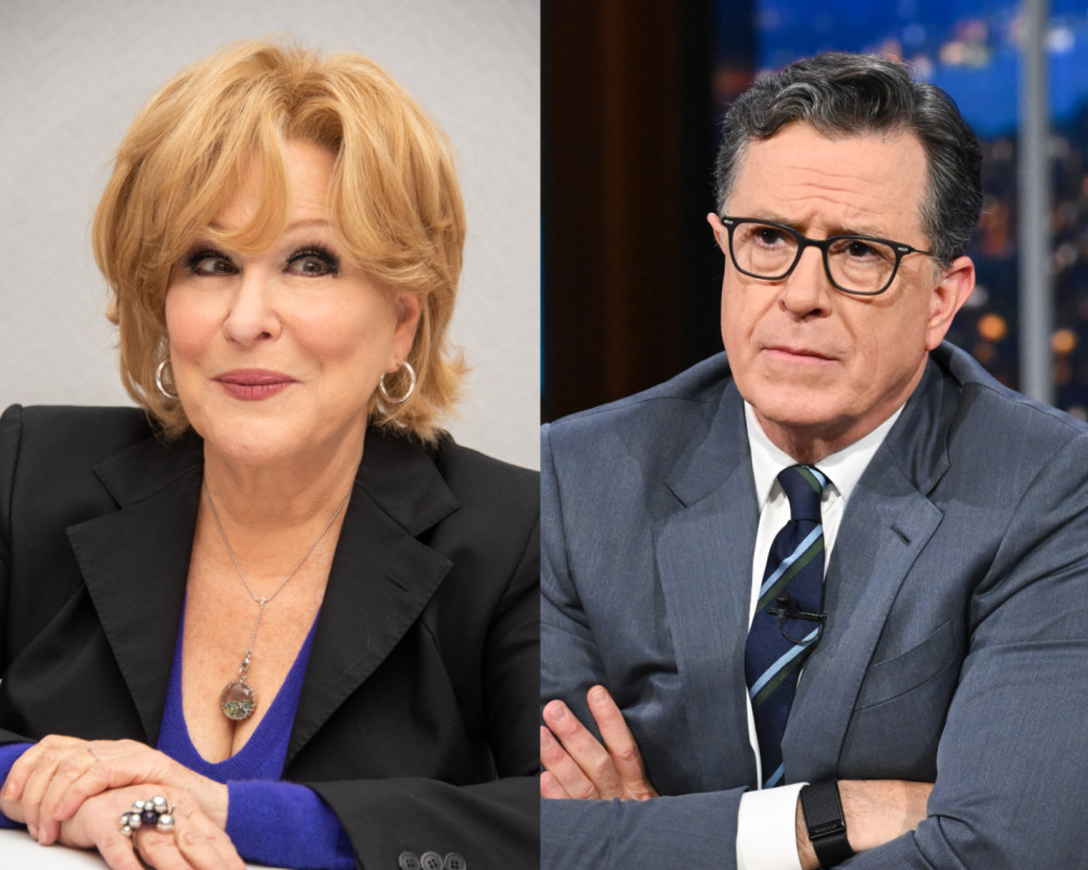 Bette Midler Has an Unmistakable Message For Stephen Colbert After Late