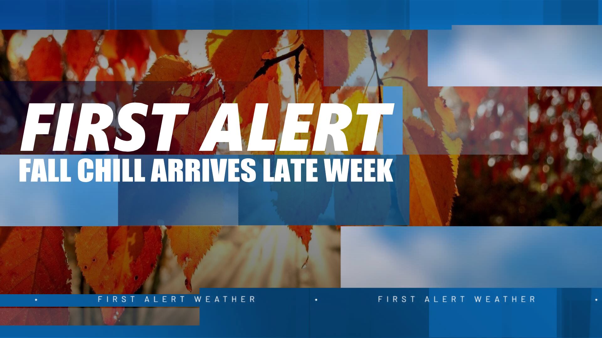 FIRST ALERT: Cold front arrives tonight, cooler weather to end the week