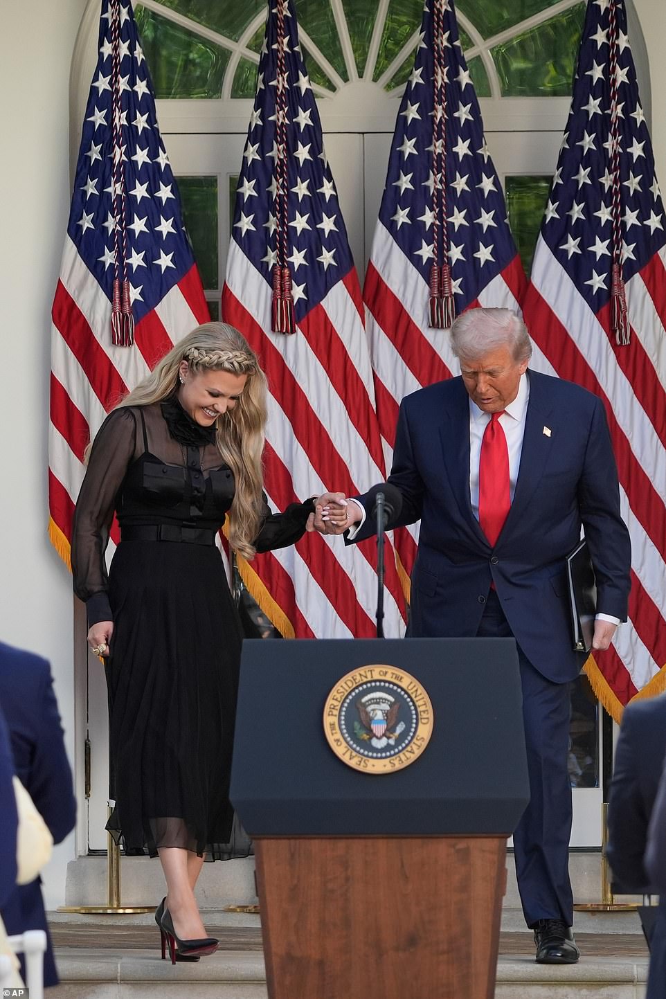 Trump presents Charlie Kirk's Medal of Freedom to Erika