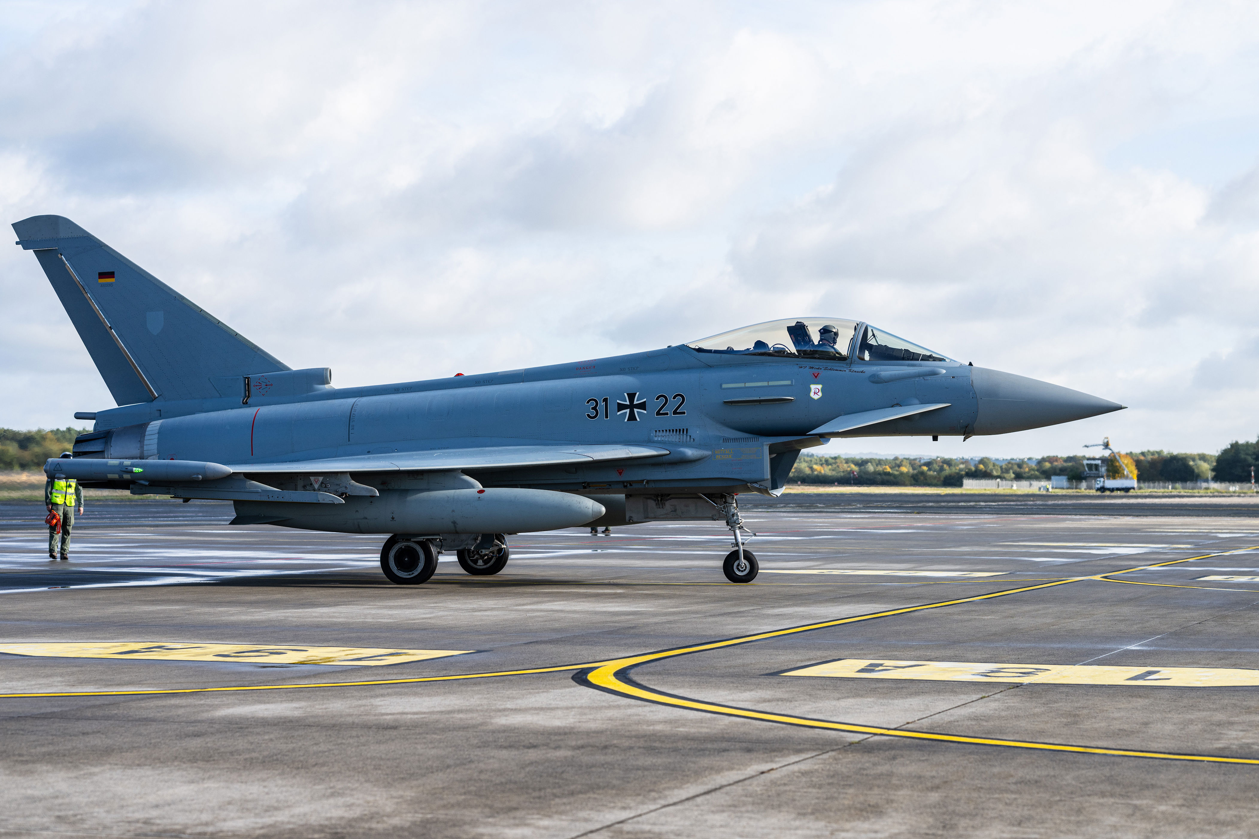 Eurofighter am Flughafen Münster-Osnabrück.