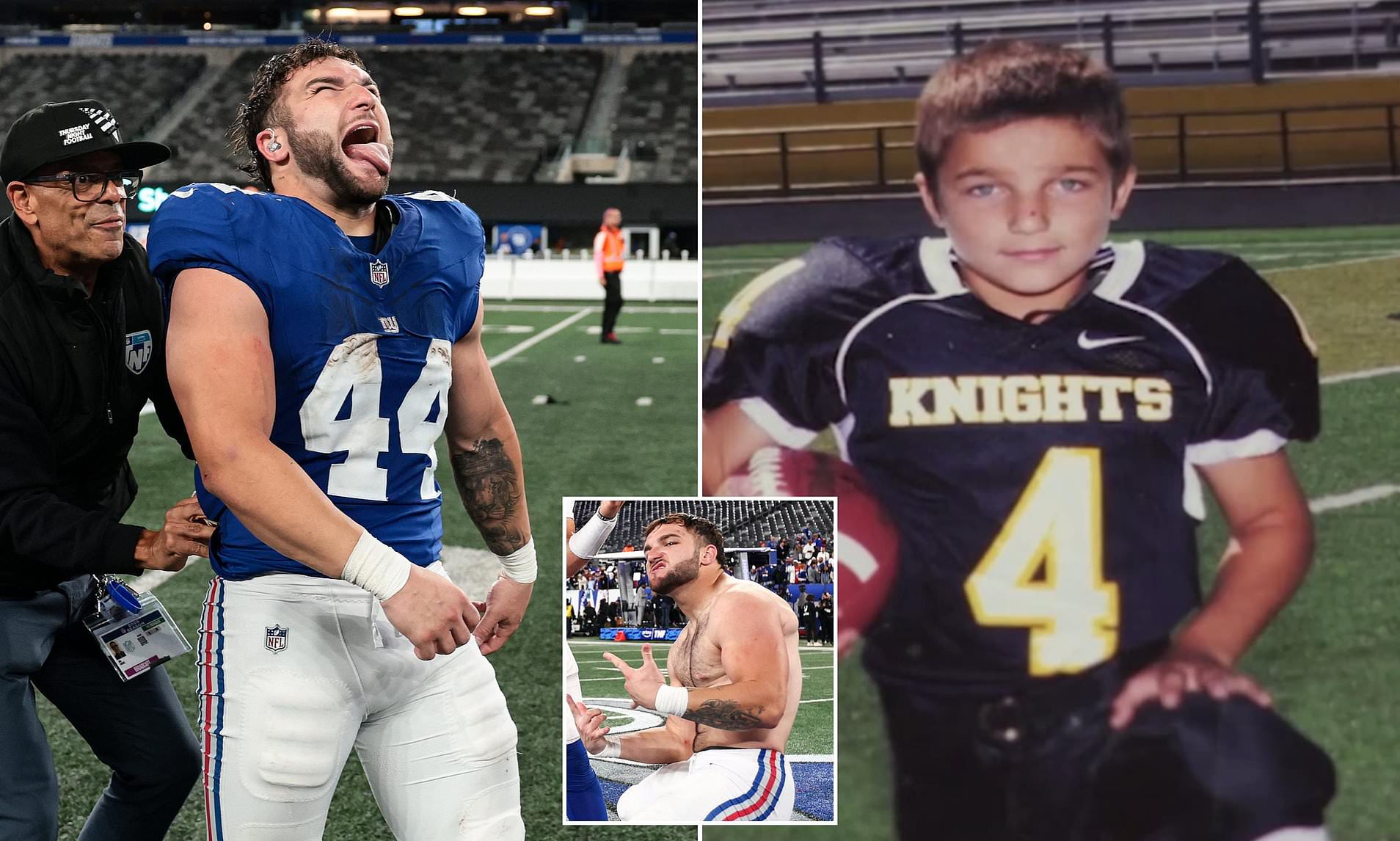 Giants rookie Cam Skattebo used to 'run into telephone poles', mom says