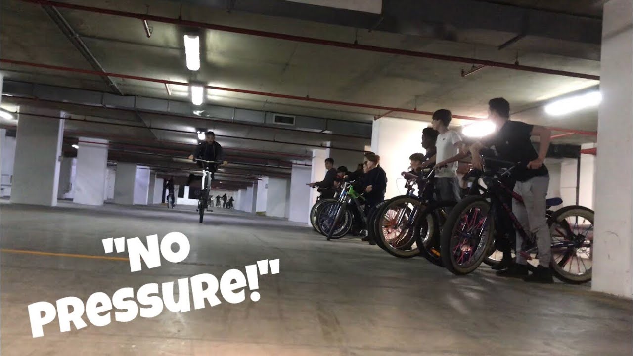 Little Harry performs a crazy combo wheelie session