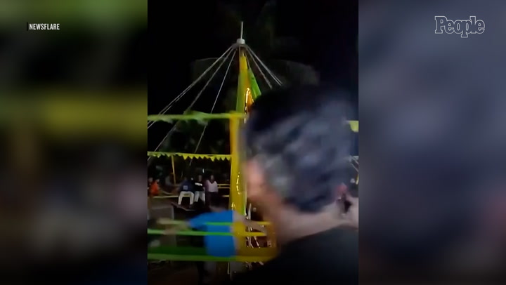 10 Injured After Fairground Ride Suddenly Collapses with People Still ...