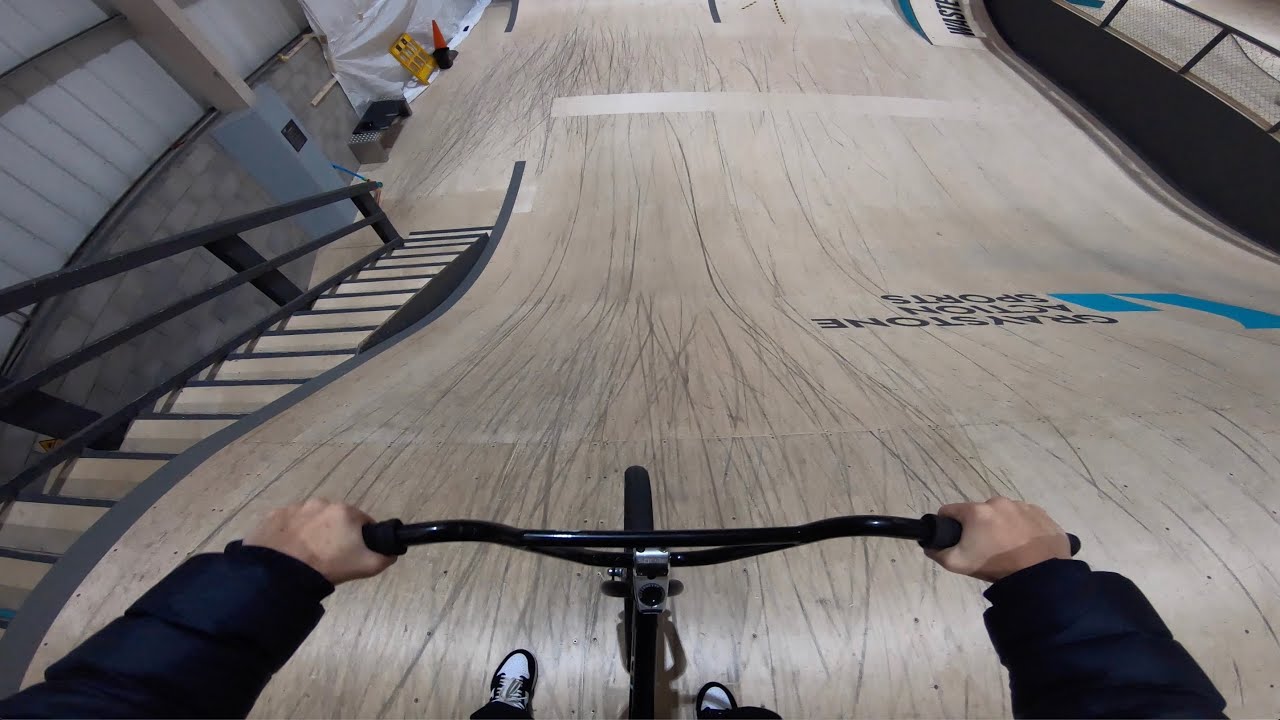 First time riding BMX in a skatepark