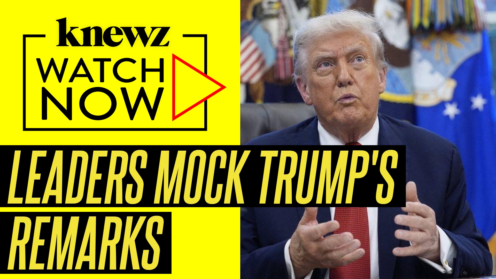 World leaders laugh at Trump