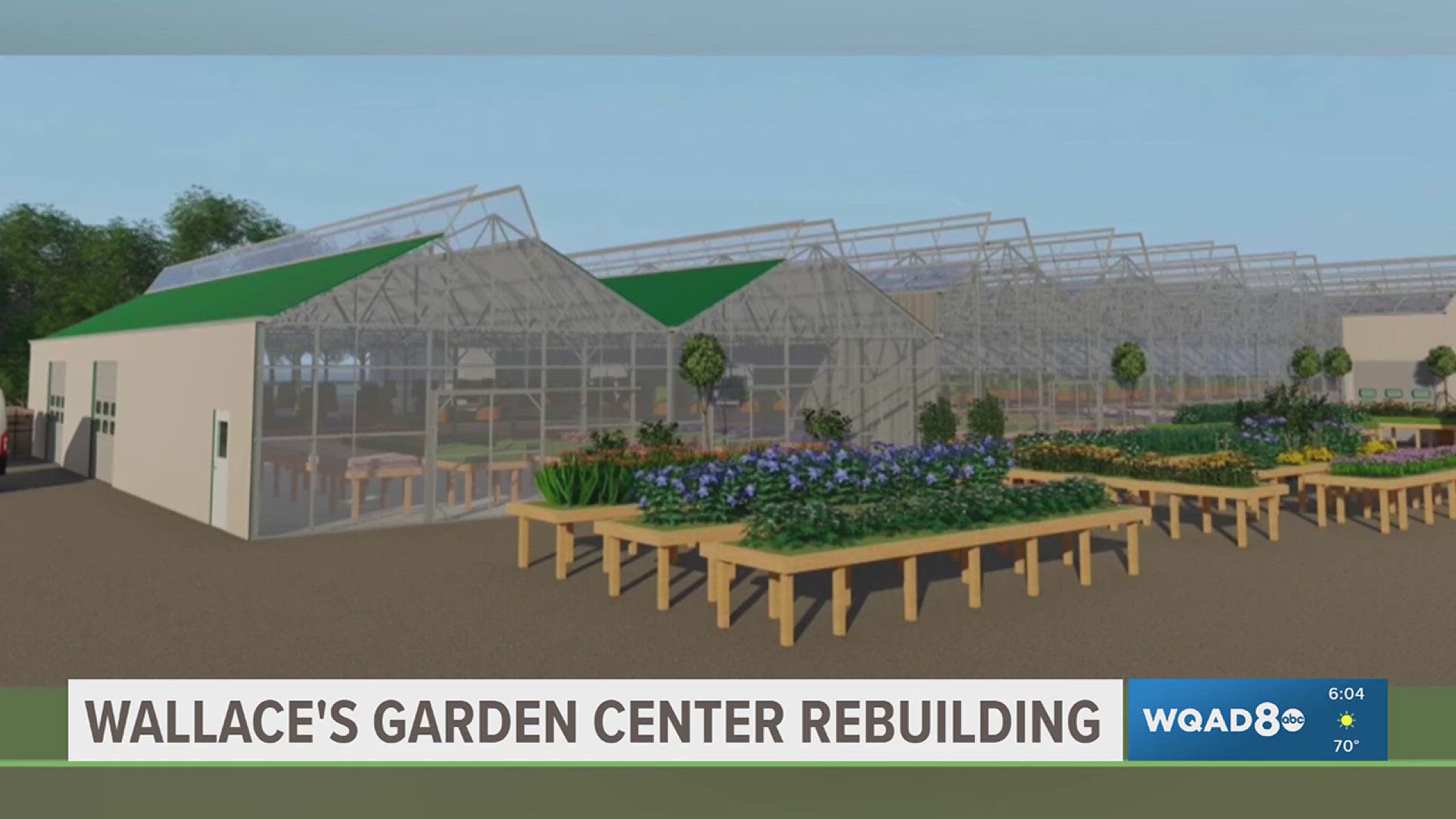 Wallace's Garden Center rebuilding after fire