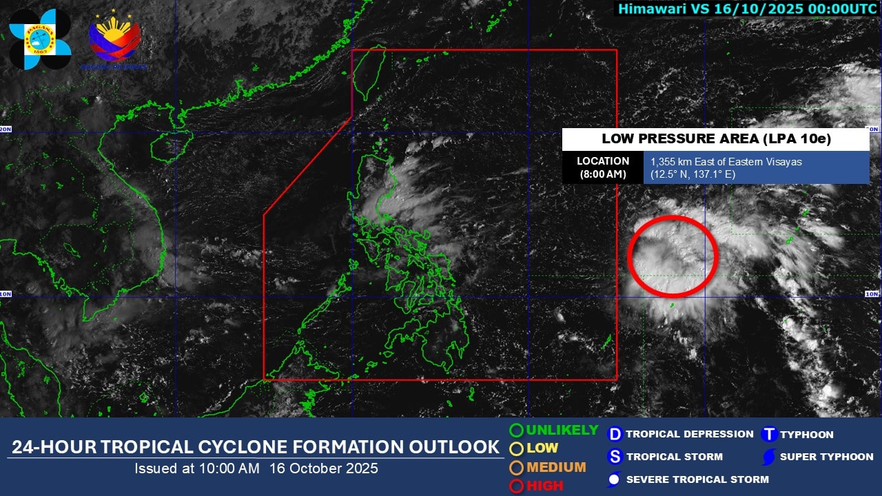 LPA outside PAR may develop into tropical depression in next 24 hours