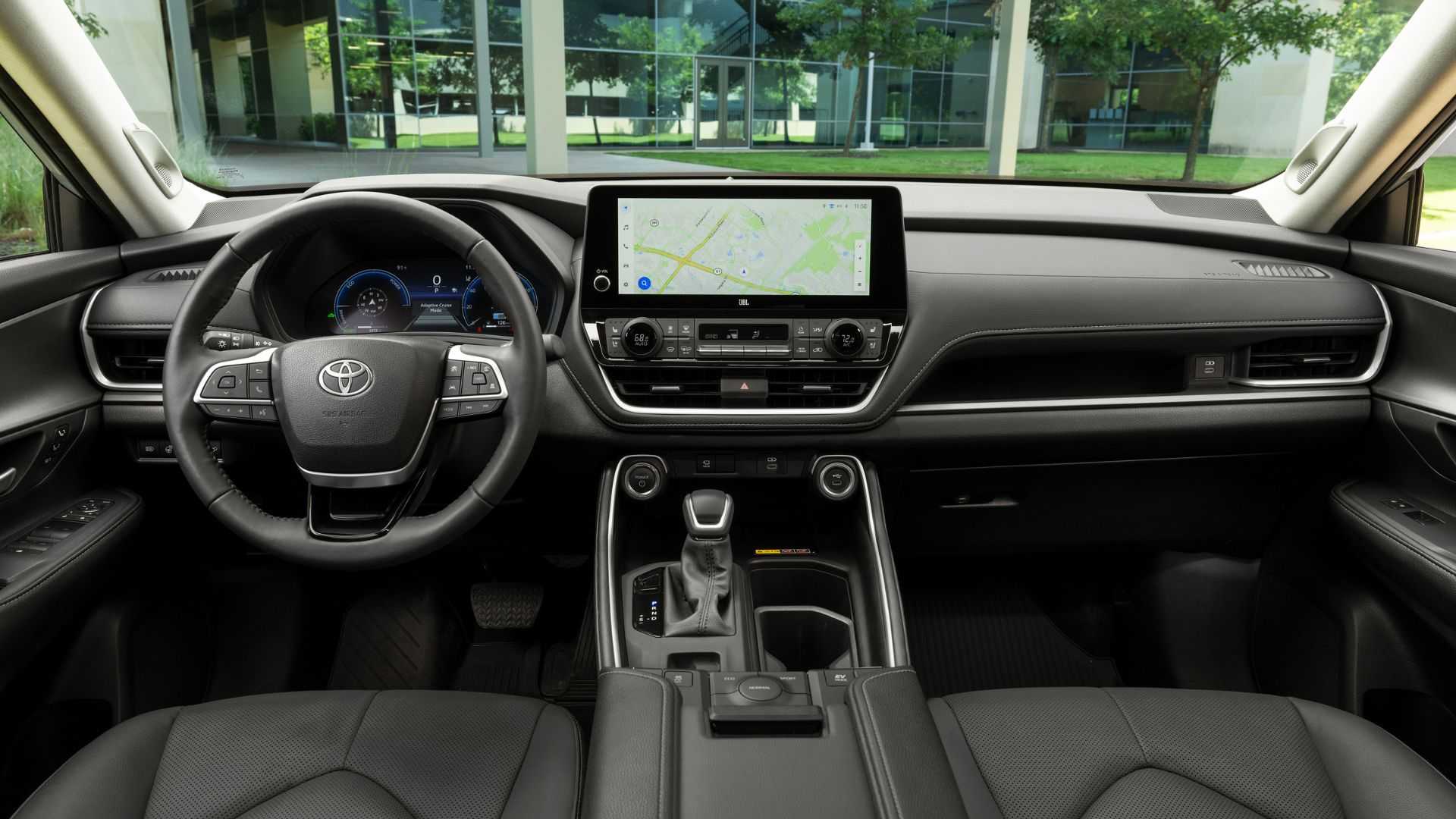 Shot of the dashboard in a 2026 Toyota Grand Highlander.
