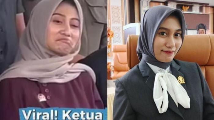 VIRAL DHENINDA CHAERUNNISA - Dheninda Chaerunnisa, Ketua Komisi III DPRD Kabupaten Gorontalo Utara yang ekspresinya sempat viral hadapi pendemo. Ia dalam kesempatannya membantah berniat mengejek para pendemo.