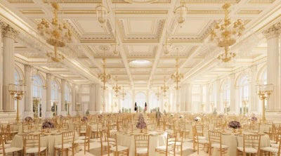 The ballroom will be able to hold 650 seated people (White House)