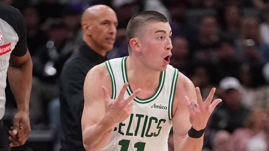 Payton Pritchard's wife Emma rocks unreal custom Celtics boots for NBA ...
