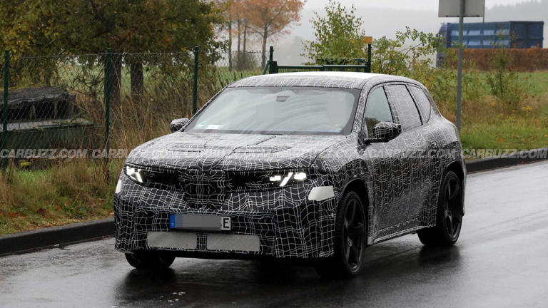 BMW iX3 M Spied With Some Strange New Shapes On Its Hood