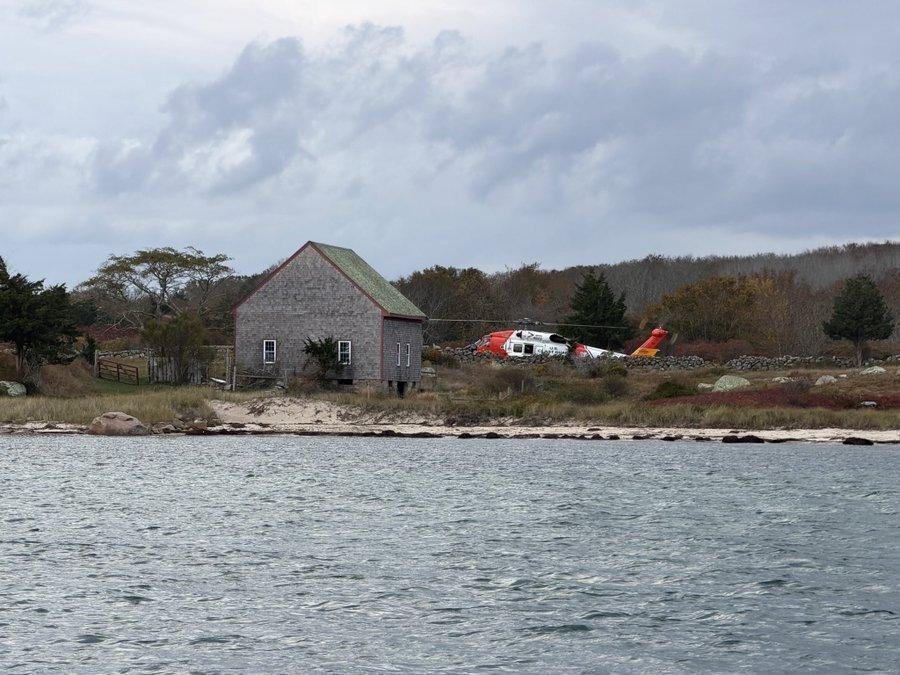 Coast Guard rescues family stranded on island off Cape Cod