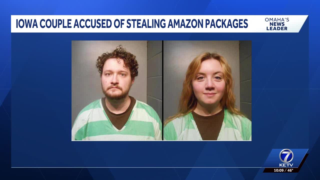 Iowa couple accused of stealing $60K in Amazon package