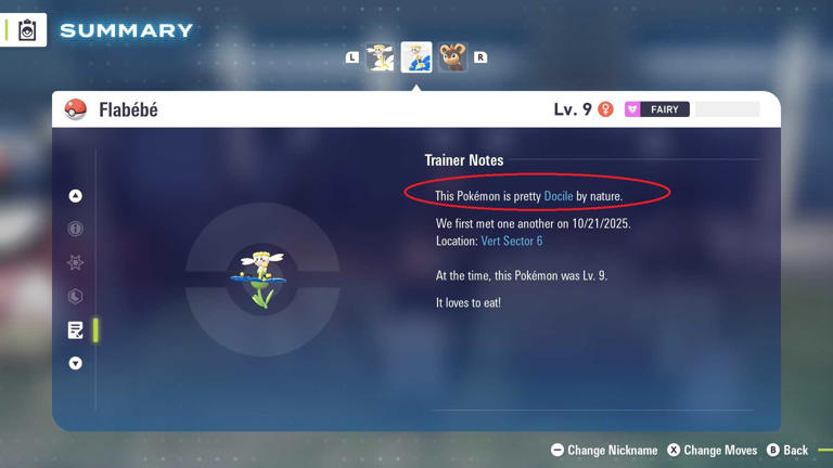 Pokémon Legends: Z-A - All Mint Locations And Types