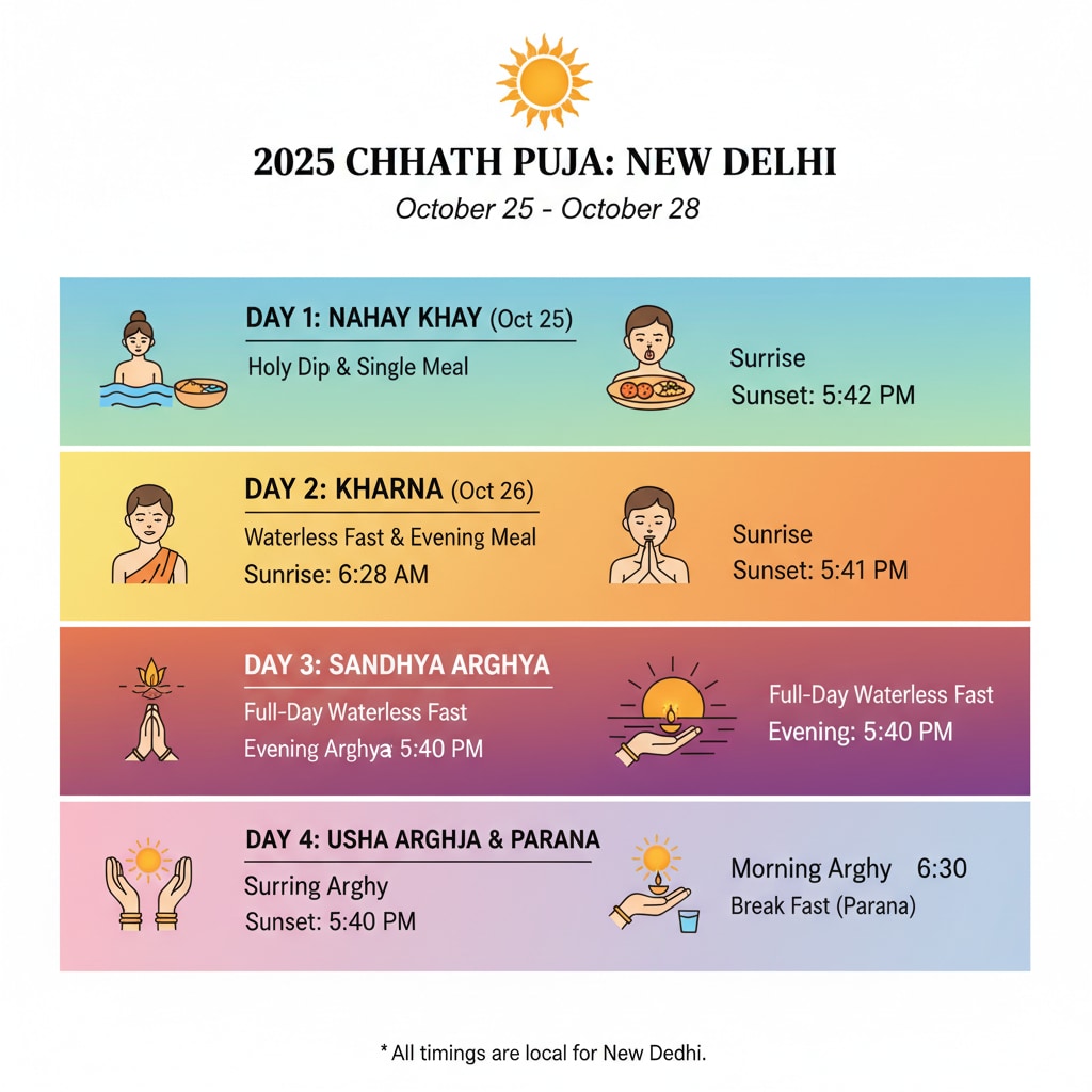 Chhath Puja 2025 ☀️dates: Know all about the 4-day festival, fasting ...