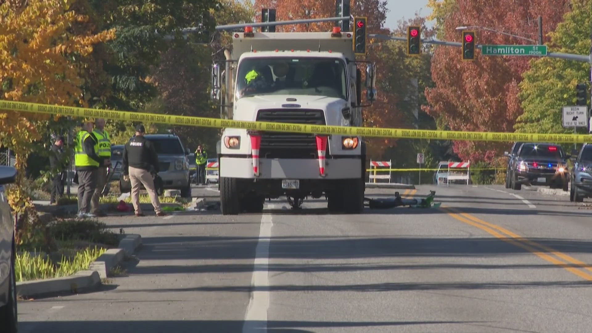 Pedestrian on Lime bike hospitalized after being hit by Avista truck in ...