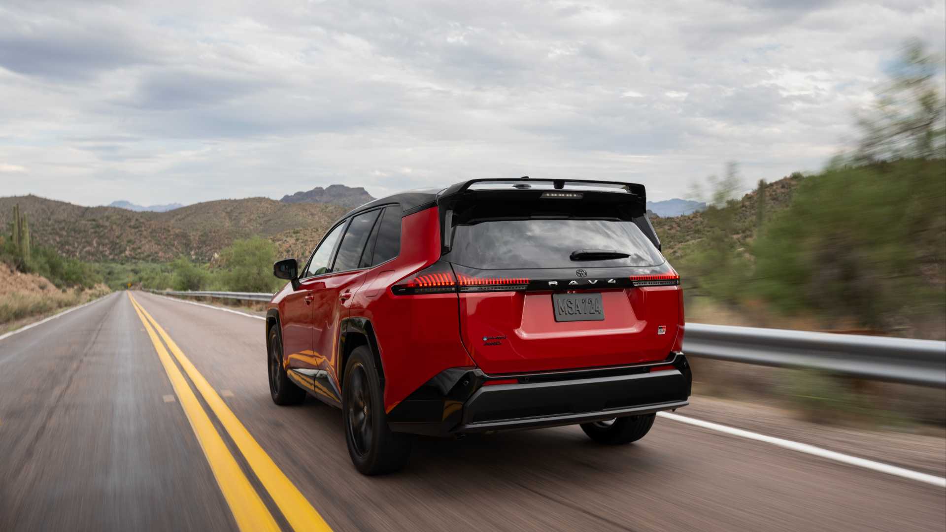 2026 Toyota RAV4 PHEV rolling rear