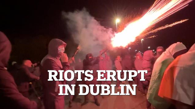 Riots outside migrant hotel erupt for second night in a row in Dublin