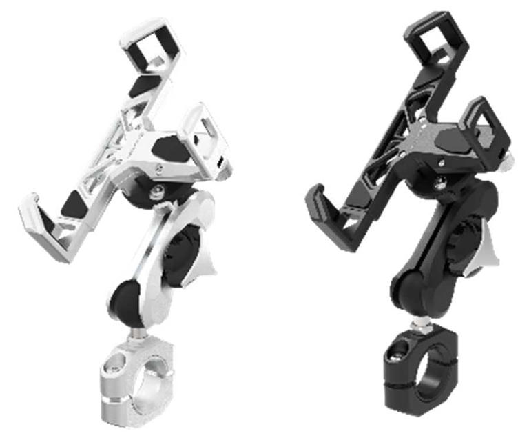 サイン・ハウスのアルミ削り出しバイク用スマホホルダー新モデル