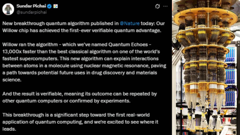Google says its new quantum computer can beat any supercomputer, runs ...