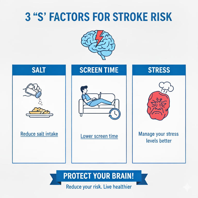 Neurologist shares the 3S that silently increase your stroke risk