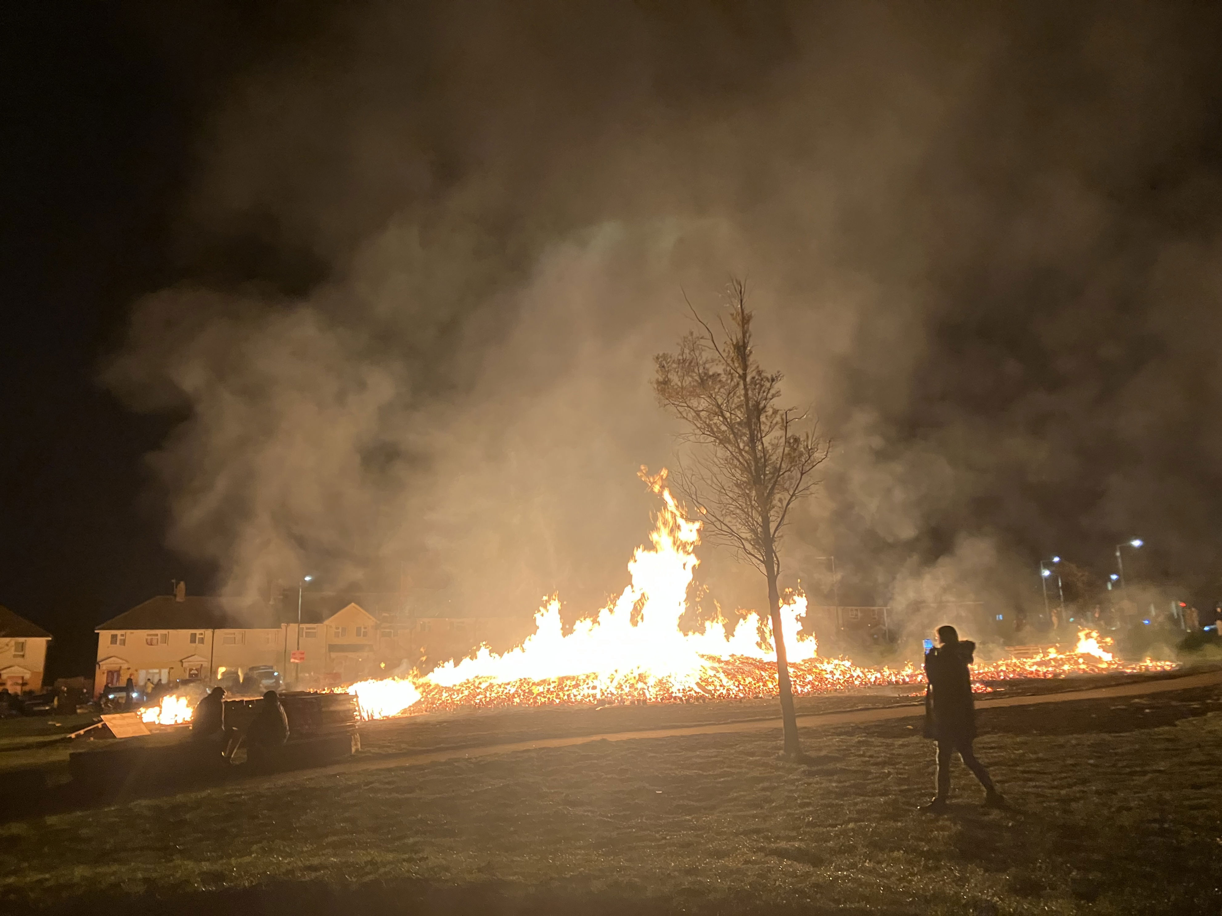 Bonfire Night warning: huge blazes cause chaos for Merseyside ...
