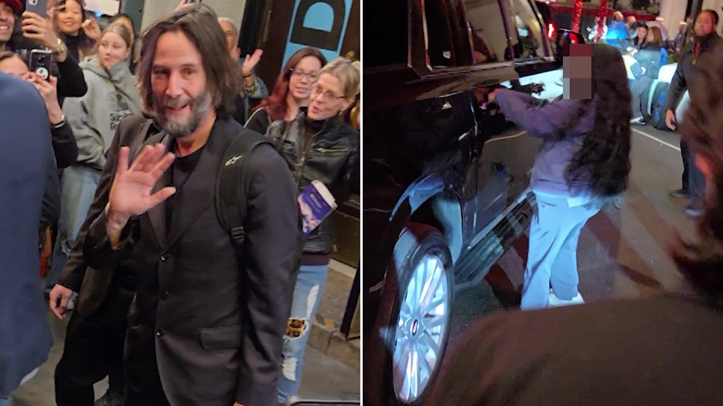 Keanu Reeves fan slammed to the ground by security