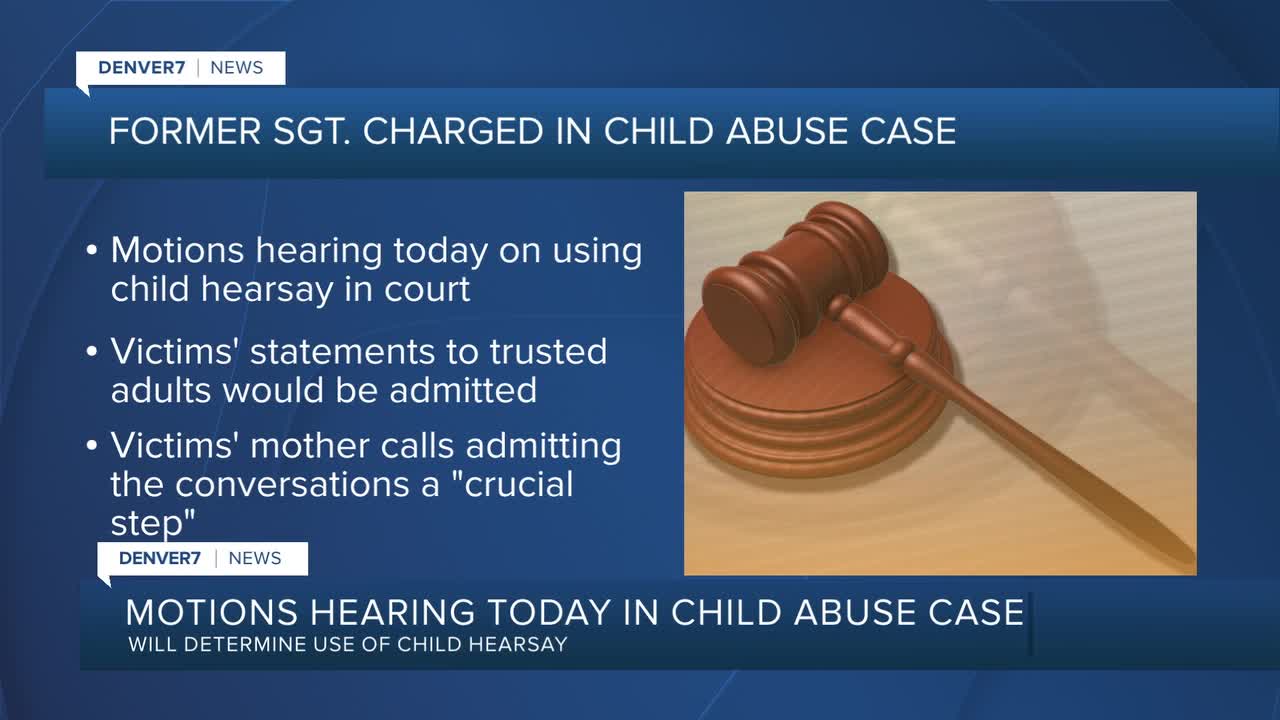 Hearing Thursday on child abuse case against former Aurora police sergeant
