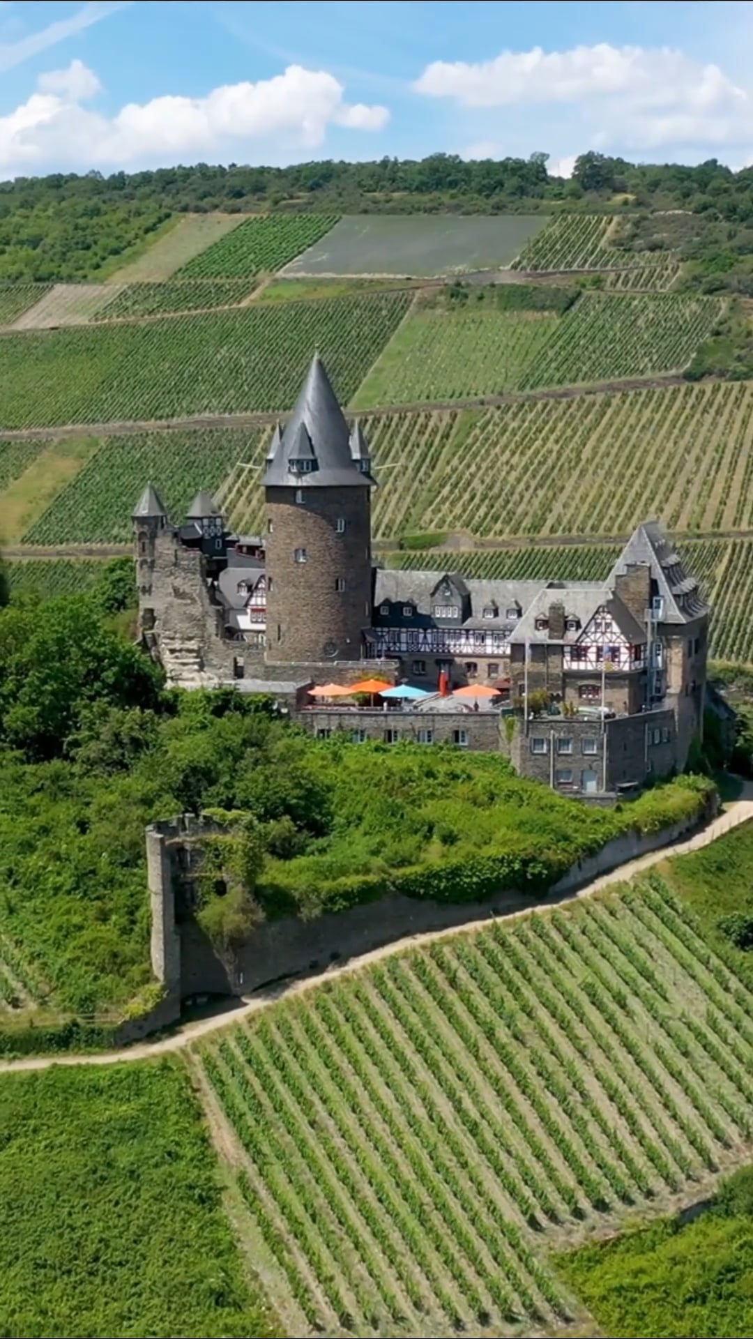 Rhine Gorge by Drone: Europe's Castles and Cliffs From Above.