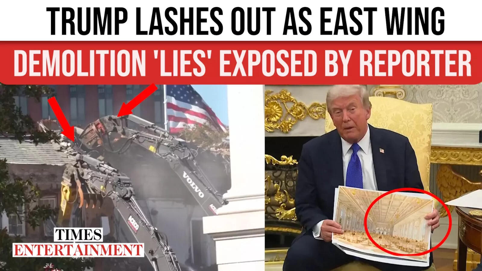 Trump Snaps As Reporter Calls Him Out On White House East Wing ...