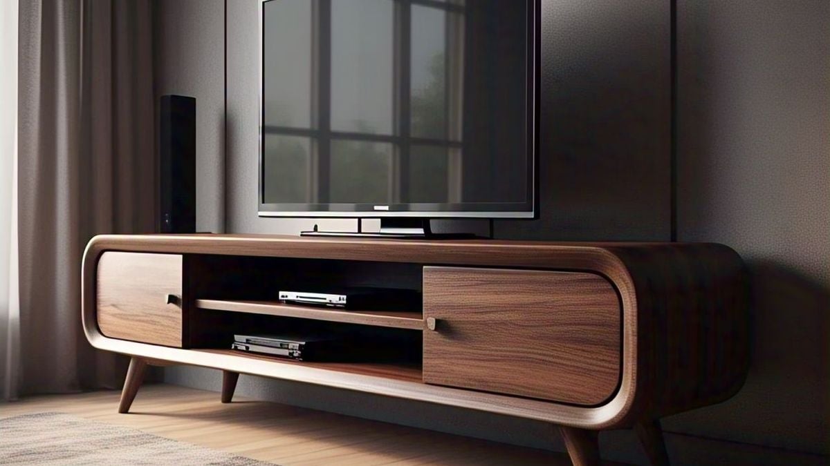 5 Rak TV Minimalis Kayu yang Kuat dan Stylish 1 AA1P33El