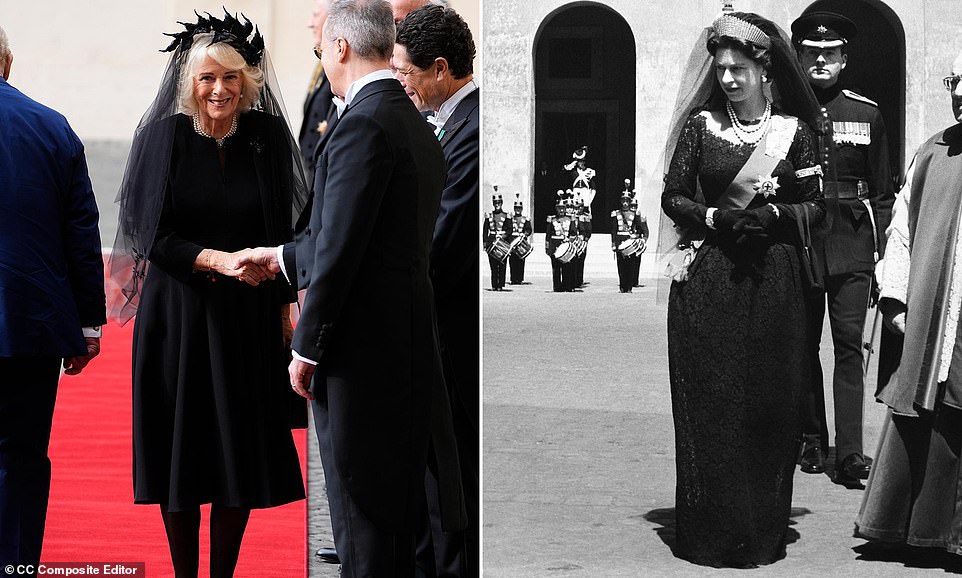 camilla wearing black dress Camilla Dress