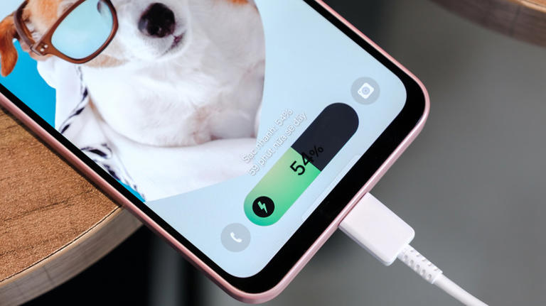 Charging indicator on Samsung Galaxy phone