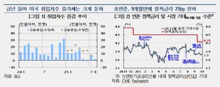 미국 취업자수 증가세 둔화 등