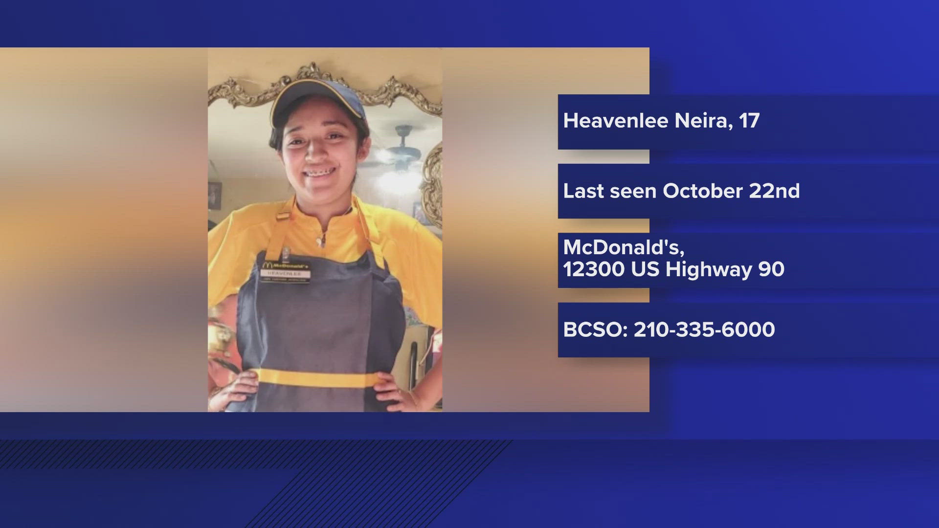 Search underway for missing Bexar County teen last seen at far west ...